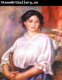 Auguste renoir Seated Young Girl